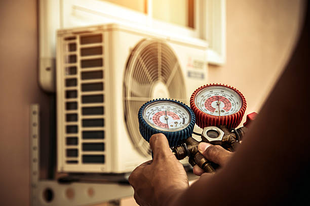 Professional Hvac Maintenance technician working in South Wales, NY